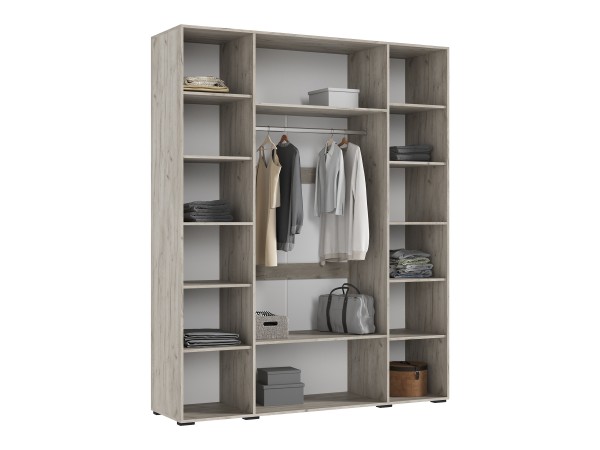 Ирис Шкаф 4-створчатый 1800 Кашемир, Дуб Крафт серый