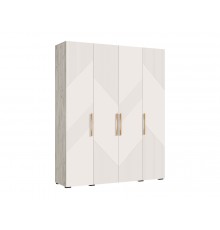 Ирис Шкаф 4-створчатый 1800 Кашемир, Дуб Крафт серый