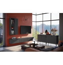 Гостиная Оливия компоновка 2 Графит Софт, Графит