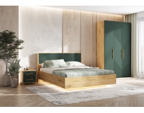 Спальня Ирис Браш Мени Грин, Дуб Крафт
