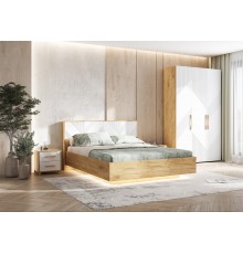 Спальня Ирис Браш Вайт, Дуб Крафт