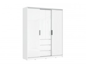 Челси Шкаф-купе 1600 Белый глянец, Белый