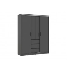 Челси Шкаф-купе 1600 Графит, Графит