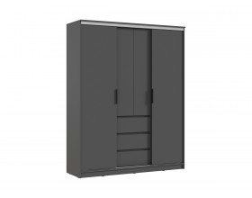Челси Шкаф-купе 1600 Графит, Графит