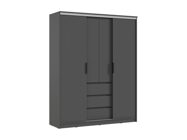 Челси Шкаф-купе 1600 Графит, Графит