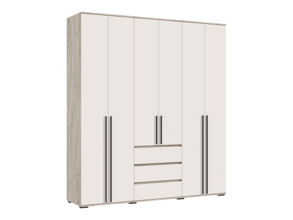 Норд Шкаф 6-створчатый Кашемир, Дуб Крафт серый