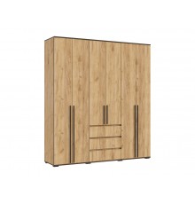 Норд Шкаф 6-створчатый Дуб Крафт, Дуб Крафт кромка венге