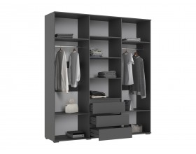 Норд Шкаф 6-створчатый Графит, Графит
