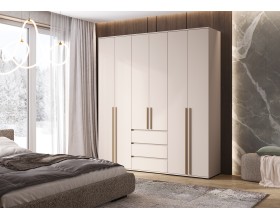 Норд Шкаф 6-створчатый золото Кашемир, Кашемир