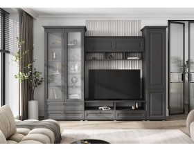 Престиж-1 Полка Графит структурный, Графит