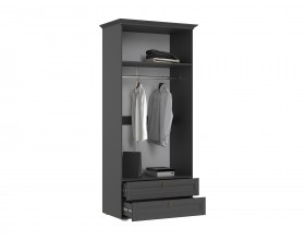 Престиж-1 Шкаф платяной Графит структурный, Графит