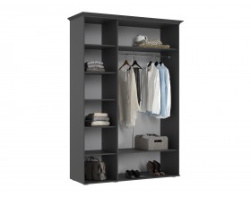 Престиж-1 Шкаф 3-створчатый Графит структурный, Графит