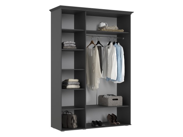 Престиж-1 Шкаф 3-створчатый Графит структурный, Графит