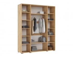 Флэш Шкаф 4-створчатый 1800 Браш Мени Грин, Дуб Крафт