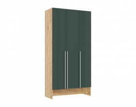 Прихожая Луна Шкаф 3-створчатый Браш Мени Грин, Дуб Крафт