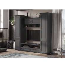 Гостиная Престиж-1 Вариант №2 Графит структурный, Графит