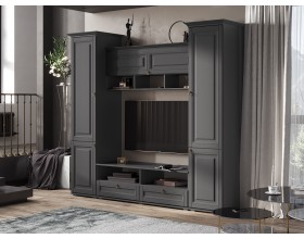 Гостиная Престиж-1 Вариант №2 Графит структурный, Графит