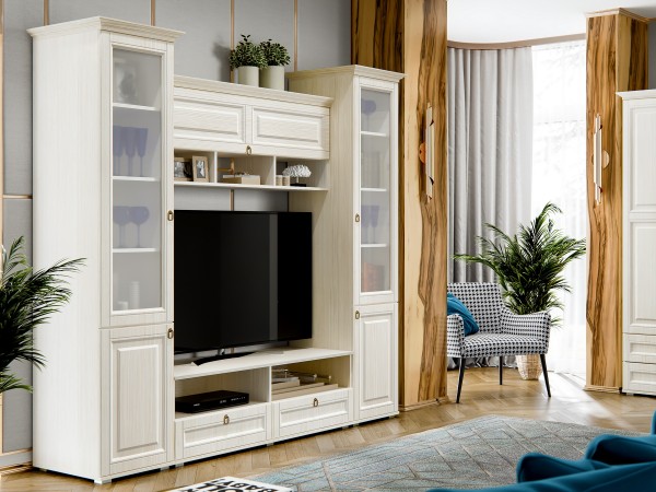 Гостиная Престиж-1 Вариант №2 Сандал светлый, Сандал светлый