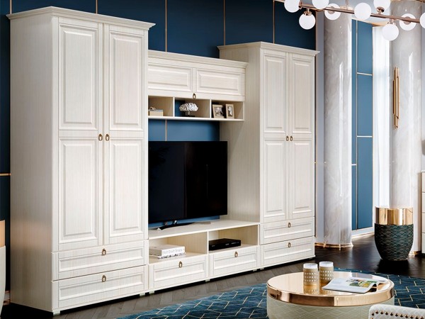 Гостиная Престиж-1 Вариант №4 Сандал светлый, Сандал светлый