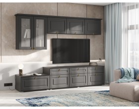 Гостиная Престиж-1 Вариант №5 Графит структурный, Графит