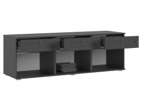 Гостиная Престиж-1 Вариант №5 Графит структурный, Графит