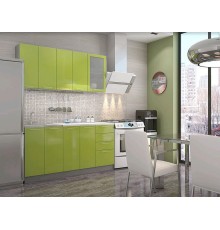 Кухня Интерьер-центр София Зелёный металлик 1,8 м.