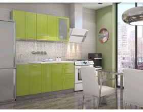 Кухня Интерьер-центр София Зелёный металлик 1,8 м.