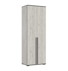 Норд Шкаф 2-створчатый 800 Дуб Крафт Белый, Дуб Крафт Белый