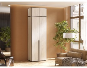 Норд Шкаф 2-створчатый 800 Дуб Крафт Белый, Дуб Крафт Белый