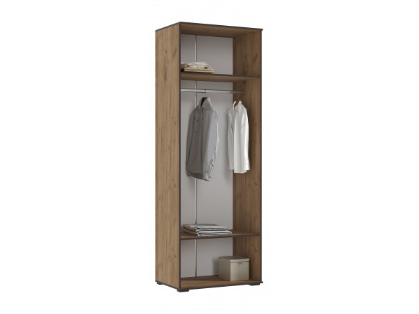 Норд Шкаф 2-створчатый 800 Дуб Крафт, Дуб Крафт Кромка Венге