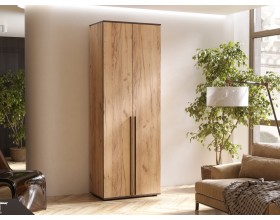 Норд Шкаф 2-створчатый 800 Дуб Крафт, Дуб Крафт Кромка Венге