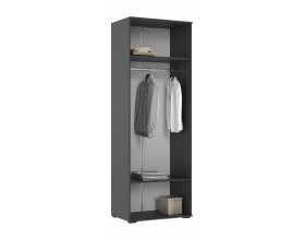 Норд Шкаф 2-створчатый 800 Изумрудный Кромка Графит, Графит