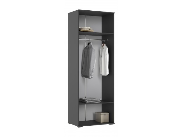 Норд Шкаф 2-створчатый 800 Изумрудный Кромка Графит, Графит