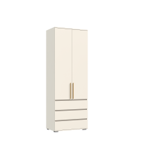 Норд Шкаф 2-створчатый 800 с ящиками золото Кашемир, Кашемир