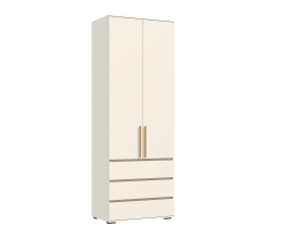 Норд Шкаф 2-створчатый 800 с ящиками золото Кашемир, Кашемир