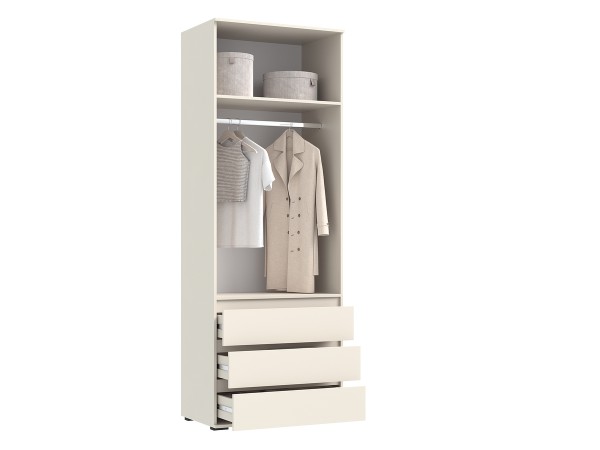 Норд Шкаф 2-створчатый 800 с ящиками золото Кашемир, Кашемир