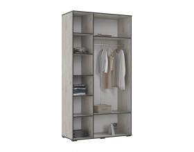 Норд Шкаф 3-створчатый 1200 Дуб Крафт Белый, Дуб Крафт Белый