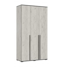 Норд Шкаф 3-створчатый 1200 Дуб Крафт Белый, Дуб Крафт Белый