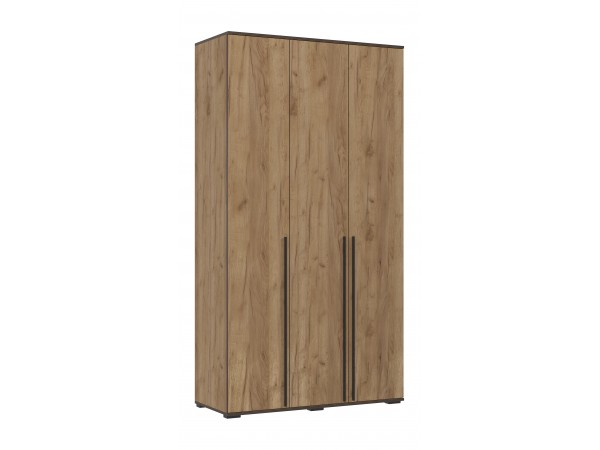 Норд Шкаф 3-створчатый 1200 Дуб Крафт Кромка Венге, Дуб Крафт