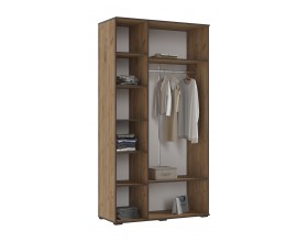 Норд Шкаф 3-створчатый 1200 Дуб Крафт Кромка Венге, Дуб Крафт