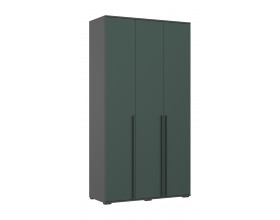 Норд Шкаф 3-створчатый 1200 Изумрудный Кромка Графит, Графит