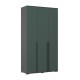 Норд Шкаф 3-створчатый 1200 Изумрудный Кромка Графит, Графит