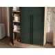 Норд Шкаф 3-створчатый 1200 Изумрудный Кромка Изумруд, Дуб Крафт