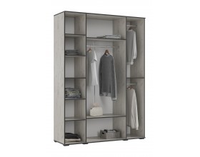 Норд Шкаф 4-створчатый 1600 Дуб Крафт Белый, Дуб Крафт Белый