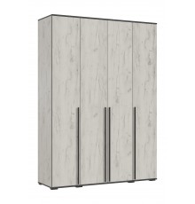Норд Шкаф 4-створчатый 1600 Дуб Крафт Белый, Дуб Крафт Белый