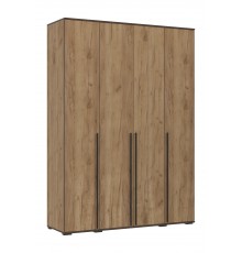 Норд Шкаф 4-створчатый 1600 Дуб Крафт, Дуб Крафт Кромка Венге