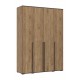 Норд Шкаф 4-створчатый 1600 Дуб Крафт, Дуб Крафт Кромка Венге