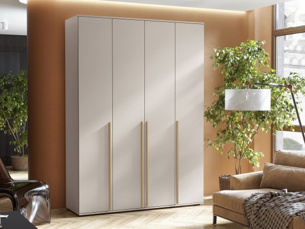 Норд Шкаф 4-створчатый 1600 золото Кашемир