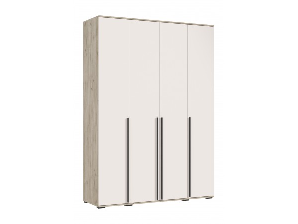 Норд Шкаф 4-створчатый 1600 Кашемир, Дуб Крафт Серый