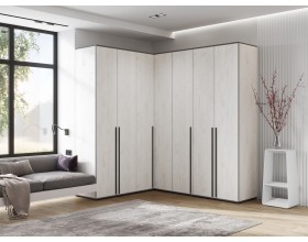 Норд Шкаф угловой Дуб Крафт Белый, Дуб Крафт Белый